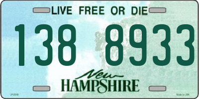 NH license plate 1388933