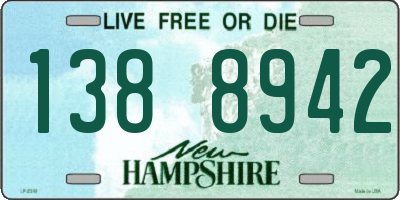 NH license plate 1388942