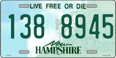 NH license plate 1388945