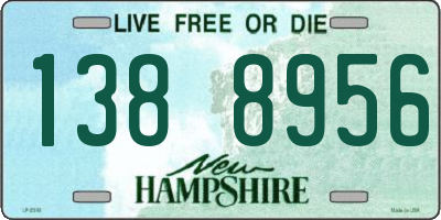 NH license plate 1388956