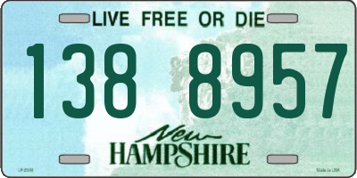 NH license plate 1388957