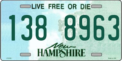 NH license plate 1388963