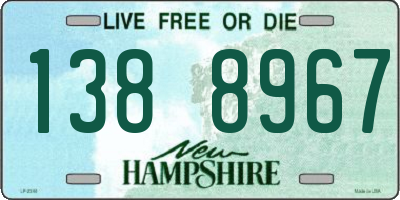 NH license plate 1388967