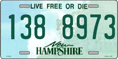 NH license plate 1388973