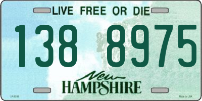 NH license plate 1388975