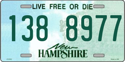 NH license plate 1388977