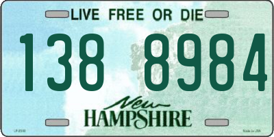 NH license plate 1388984