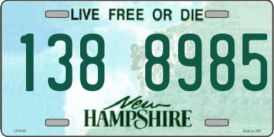 NH license plate 1388985