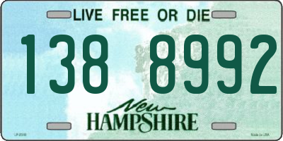 NH license plate 1388992