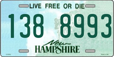 NH license plate 1388993