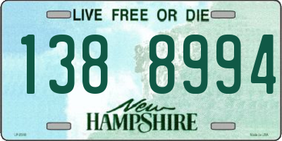 NH license plate 1388994