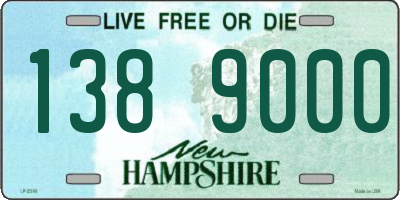 NH license plate 1389000