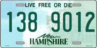 NH license plate 1389012