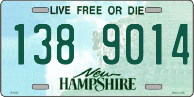 NH license plate 1389014