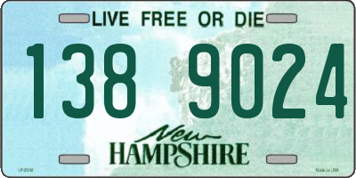 NH license plate 1389024