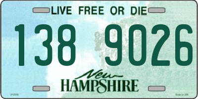 NH license plate 1389026