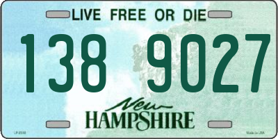 NH license plate 1389027