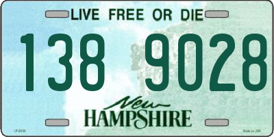 NH license plate 1389028