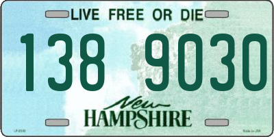 NH license plate 1389030