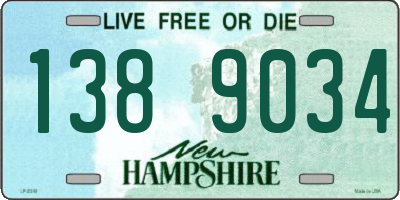 NH license plate 1389034