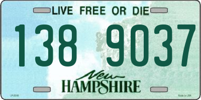 NH license plate 1389037