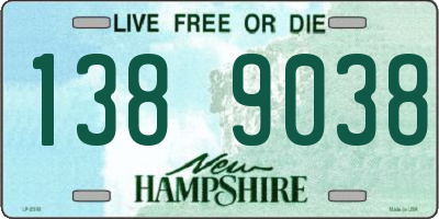 NH license plate 1389038