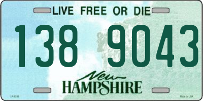 NH license plate 1389043