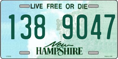 NH license plate 1389047
