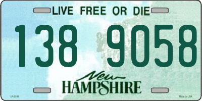 NH license plate 1389058