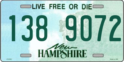 NH license plate 1389072
