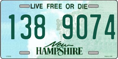 NH license plate 1389074