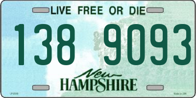 NH license plate 1389093