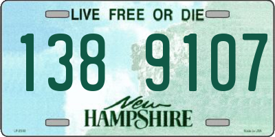 NH license plate 1389107