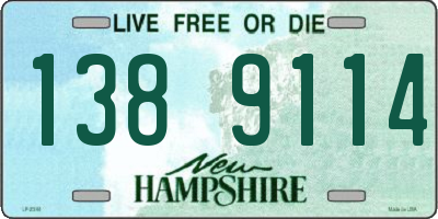 NH license plate 1389114