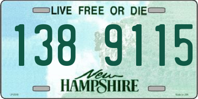 NH license plate 1389115