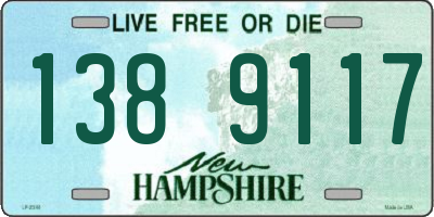 NH license plate 1389117