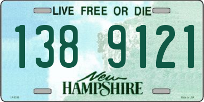 NH license plate 1389121