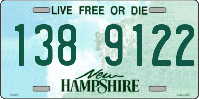 NH license plate 1389122
