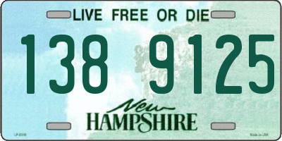 NH license plate 1389125