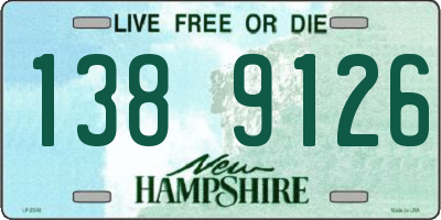 NH license plate 1389126