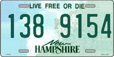 NH license plate 1389154