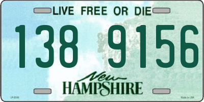 NH license plate 1389156