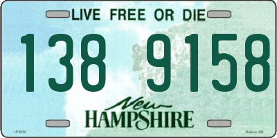 NH license plate 1389158