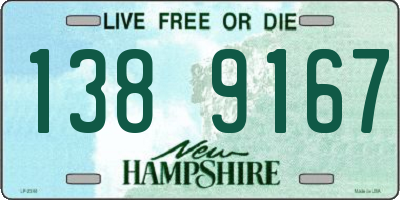 NH license plate 1389167