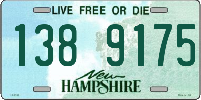 NH license plate 1389175