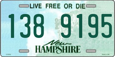 NH license plate 1389195