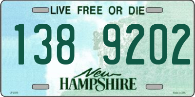 NH license plate 1389202