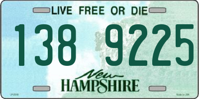NH license plate 1389225