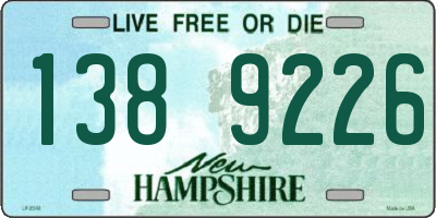 NH license plate 1389226