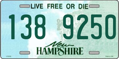 NH license plate 1389250